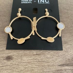 Ladies designer hoop earrings